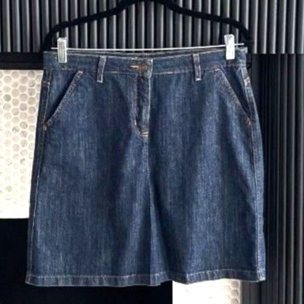 Boden Dark Wash Denim Pencil Skirt 10R Stretch Fall Back to School Midi - Picture 1 of 5